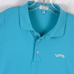 Sun Day Red Tiger Woods Polo Shirt Mens 2XL Blue Preppy Performance Golf Tennis